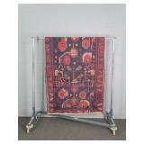 Vintage Hand Made Multi Color Accent Runner Rug