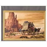 Frank Laudin Special Delivery Western Themed Print