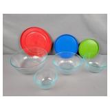 4 Pc Pyrex Mixing Nesting Bowls