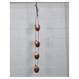 Glazed Ceramic Hanging Decor W/ Macrame Rope