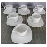 6x The Bid Aurora By Elan Demitasse Cup & Saucer