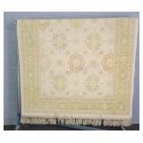 Vintage Handmade Fringed Accent Rug