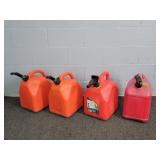 4x Bid Blitz Scepter & More 5 Gal Plastic Gas Cans