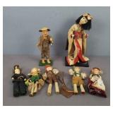 7x Vintage Dolls