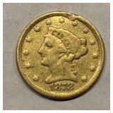 1878 Gold Liberty $2.5