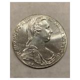 50x - 1780 Austria Maria Theresa Thaler Silver