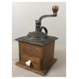 Vintage Cast Iron Top Coffee Grinder,