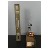 Enco Mfg Machinist Base Indicator & Stanley Level