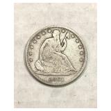 1861 Seated Liberty Half Dollar
