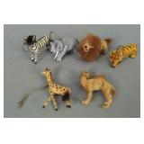 7x Handwork West Germany Animal Figures