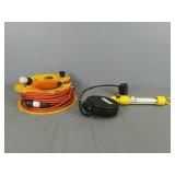 2x Trouble Light And Drop Cord On Reel