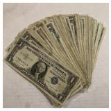 100x Us $1 Silver Certificates