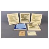 4x Fenton Collector Plate (series Of 4)