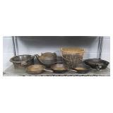 9x Vintage Metal & Cast Iron Pieces