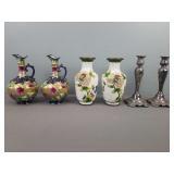 3x Pair Vases/ Candleholders.