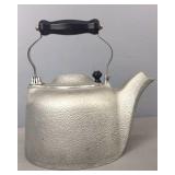 Large Silver-seal Metal Tea Kettle Swivel Lid