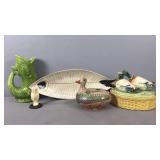 Fish Platter, Fish Pitchers, Ducks And More