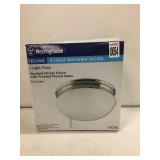 WESTINGHOUSE CEILING 2 LIGHT BRUSHED NICKEL WESTINGHOUSE CEILING 2 LIGHT BRUSHED NICKEL