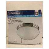 WESTINGHOUSE CEILING 2 LIGHT BRUSHED NICKEL