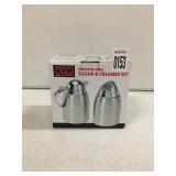 OGGI STAINLESS STEEL SUGAR AND CREAMER SET OGGI STAINLESS STEEL SUGAR AND CREAMER SET