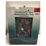 MOSAIC GLASS BIRD BATH (STAND INCLUDED) MOSAIC GLASS BIRD BATH (STAND INCLUDED)