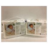 SET OF 2 NATY BABY DIAPERS SIZE 1 SET OF 2 NATY BABY DIAPERS SIZE 1