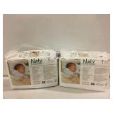 SET OF 2 NATY BABY DIAPERS SIZE 1 SET OF 2 NATY BABY DIAPERS SIZE 1