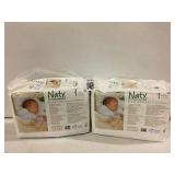 SET OF 2 NATY BABY DIAPERS SIZE 1