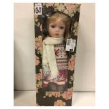 14" PORCELAIN COLLECTIBEL CHRISTMAS DOLL