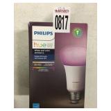 PHILIPS WHITE AND COLOR A19 BULB