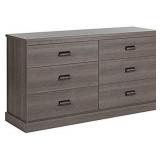 SOUTH SHORE DRESSER 6-DRAWER DOUBLE DRESSER SOUTH SHORE DRESSER 6-DRAWER DOUBLE DRESSER