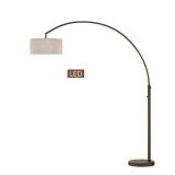 ARTIVA ELENA 80" ANTIQUE BRONZE LED ARCH FLOOR