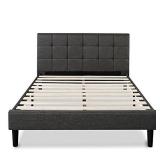 ZINUS UPHOLSTERED QUARE STITICHED WINGBAK PLATFORM ZINUS UPHOLSTERED QUARE STITICHED WINGBAK PLATFORM