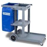 CARLISLE JANITORIAL CART WITH 25 GALLON NYLON BAG