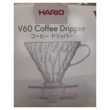 V60 COFFEE DRIPPER TRANSPARENT. 2 UNITS