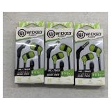 WICKED AUDIO 600CC EARBUDS 3PC