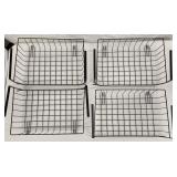 SPECLE BRAND WIRE SHELF SET 4 PCS 15.5x10x6 IN