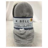 K BELL WOMENS SHERPA SLIPPERS SIZE SMALL 3 PAIRS