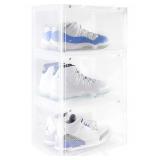 CLEAR SHOE STORAGE BOX SET OF 3