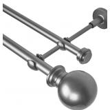 BOOM JOG  BALL FINIALS CURTAIN ROD 3/4"