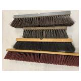 ASSORTED PUSH BROOM HEADS - 4 PIECES