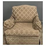 BEIGE SWIVEL GLIDERS SET OF 2