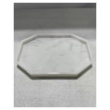 LEWONDR RESIN OCTAGONAL TRAY INK WHITE