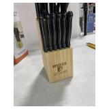 14 PIECE KNIFE SET WITH WOOD BLOCK