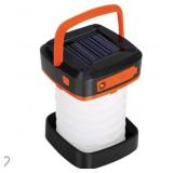 CAMPING LANTERN WITH SOLAR MOBILE CHARGER BLUE