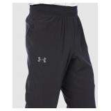 UNDER ARMOUR FITTED WOVEN PANTS BLACK SIZE