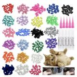 VICTHY SOFT NAIL COVERS FOR ADULT CATS 100PC