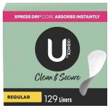 U BY KOTEX PANTY LINERS 129 COUNT