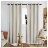 TAN LIVING ROOM CURTAINS 52 x95IN
