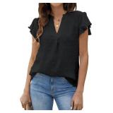 BLOOMING JELLY WOMENS BLACK BLOUSE SIZE SMALL